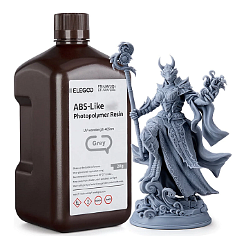 Фотополимерная смола Elegoo ABS-like Grey (Серая) 2 кг