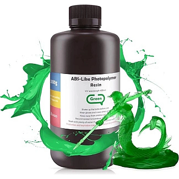 Фотополимерная смола Elegoo ABS-like Green (Прозрачная зеленая) 1 кг