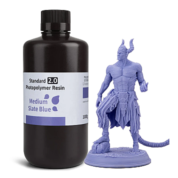 Фотополимерная смола Elegoo Standard 2.0 Resin Medium Slate Blue (Умеренно аспидно-синяя) 1 кг