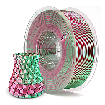 Пластик Elegoo PLA Silk Filament Зелено-красный Ø1,75 мм Вес: 1 кг