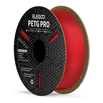 Пластик Elegoo PET-G PRO Filament Бордово-красный Ø1,75мм Вес: 1кг