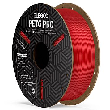 Пластик Elegoo PET-G PRO Filament Красный Ø1,75мм Вес: 1кг