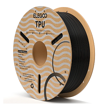 Пластик Elegoo TPU Filament Черный Ø1,75мм Вес: 1 кг