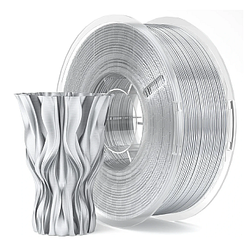 Пластик Elegoo PLA Silk Filament Серебристый Ø1,75 мм Вес: 1 кг