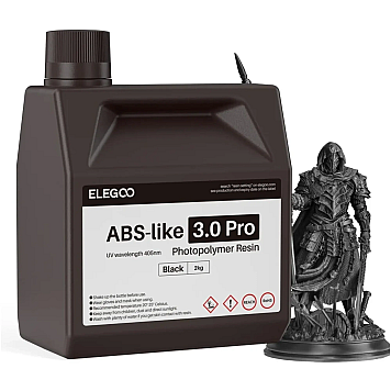 Фотополимерная смола Elegoo ABS-like 3.0 Pro Black (Черная) 2 кг