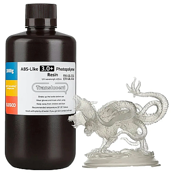 Фотополимерная смола Elegoo ABS-like 3.0 Plus Translucent (Полупрозрачная) 1 кг