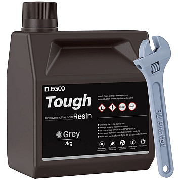 Фотополимерная смола Elegoo Tough Resin Grey (Серая) 2 кг