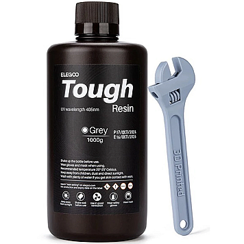 Фотополимерная смола Elegoo Tough Resin Grey (Серая) 1 кг