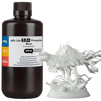 Фотополимерная смола Elegoo ABS-like 3.0 Plus White (Белая) 1 кг