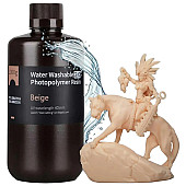 Фотополимерная смола ELEGOO Water Washable Resin 2.0 1кг, бежевая