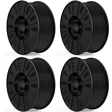 Пластик Elegoo PLA Plus Filament Черный Ø1,75мм Вес: 4 x 3 кг