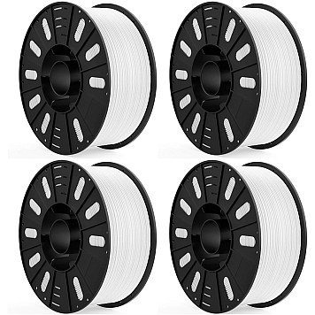 Пластик Elegoo PLA Plus Filament Белый Ø1,75мм Вес: 4 x 3 кг