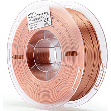 Пластик Elegoo PLA Silk Filament Красная медь, шелковый блеск Ø1,75мм Вес: 1 кг