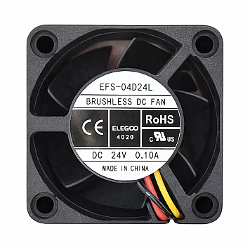 Вентилятор ELEGOO EFS-04D24L (4020 axial flow fan) 24В 0.1А, бесщеточный, 2.54-3pin, для Centauri Carbon (оригинал)