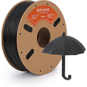 Пластик Eryone ASA-GF Fiber glass black Черный Ø1,75мм Вес: 1 кг