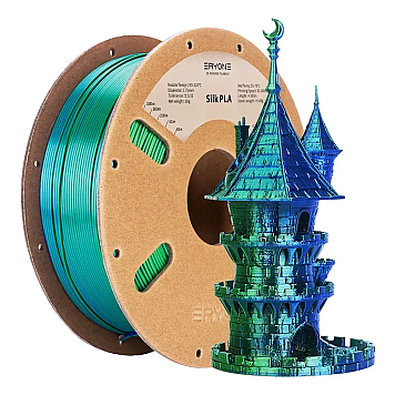 Пластик Eryone PLA Silk Dual Blue&Green Синий/Зеленый Ø1,75мм Вес: 1 кг