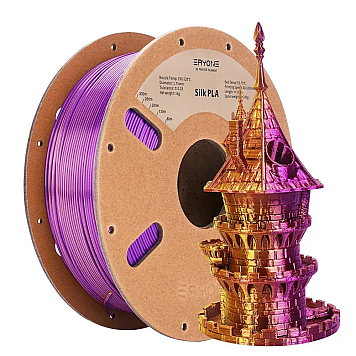 Пластик Eryone PLA Silk Dual Gold&Purple Золотой/Фиолетовый Ø1,75мм Вес: 1 кг