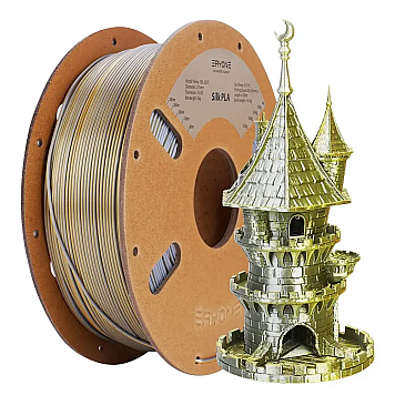 Пластик Eryone PLA Silk Dual Gold&Silver Золотой/Серебряный Ø1,75мм Вес: 1 кг