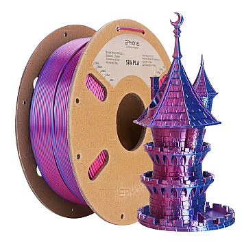Пластик Eryone PLA Silk Dual Red&Blue Красный/Синий Ø1,75мм Вес: 1 кг