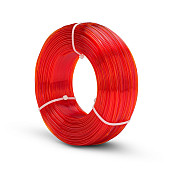 Пластик FIBERLOGY Easy PETG Refill Оранжевый (прозрачный) без катушки Ø1,75 мм, Вес: 0,85 кг