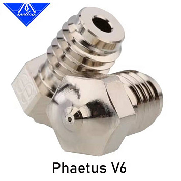 Сопло Phaetus Plated Copper E3D V6, Mellow медь хромированная для 3D принтера