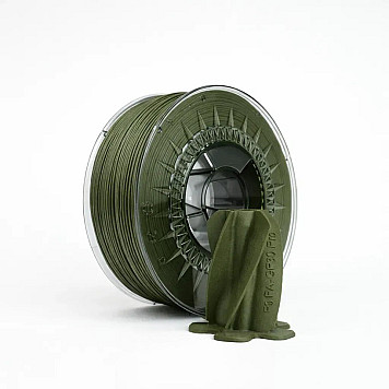 Пластик Fiberthree F3 PA‐GF Pro | PA6-GF30 Mil Green, Зелёный Ø1,75 мм Вес: 1 кг