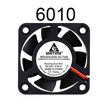 Вентилятор (кулер) 60*10 24В/12В GDA6010, Bearing-Втулка, GDSTime для 3D принтера