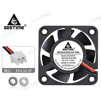 Кулер 4010 24В GDSTIME GDA4010, Dual Ball