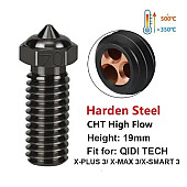 Сопло Hhiddo 0,4 мм из закаленной стали для 3D-принтеров QIDI Tech X-PLUS 3/ X-MAX 3/X-SMART 3