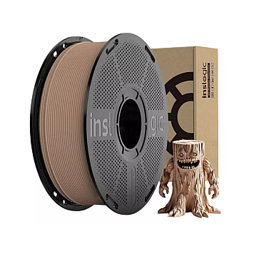 Пластик INSLOGIC PLA WoodFill Natural Деревянный Ø1,75мм Вес: 1 кг