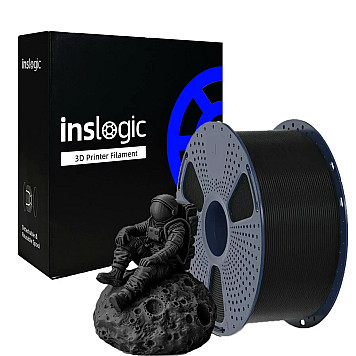 Пластик INSLOGIC PET-G Чёрный Ø1,75 мм Вес: 3 кг для 3D принтера