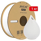 Пластик JAMG HE PLA+ White Белый Ø1,75мм Вес: 1 кг