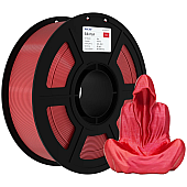 Пластик JAMG HE PLA Silk Traffic Red Насыщенно-красный Ø1,75мм Вес: 1 кг