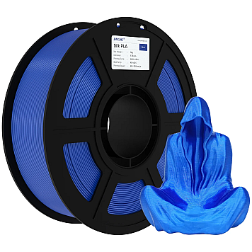 Пластик JAMG HE PLA Silk Blue Синий Ø1,75мм Вес: 1 кг
