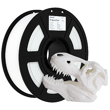 Пластик JAMG HE Hi-Speed PLA+ White Белый Ø1,75мм Вес: 1 кг