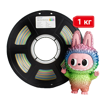 Пластик JAMG HE PLA Silk Rainbow spring Радужный Ø1,75мм Вес: 1 кг