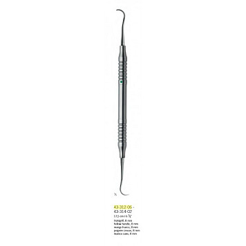 Скейлер двухсторонний тип Hygienist KLS Martin 43-312-10-07