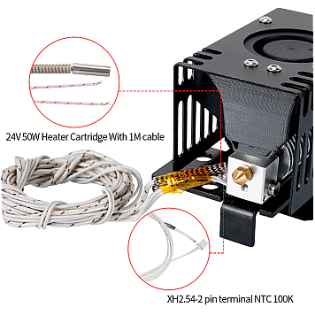 Экструдер для 3D принтера Kingroon KP3S / KP3S Pro / KP3S Pro S1-3