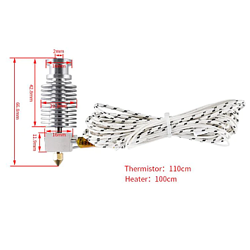 Хотенд (Hotend) для 3D принтера Kingroon KP3S / KP5L / KP3S Pro-3
