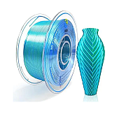 Пластик KINGROON PLA Silk Dual-Color Blue Green Голубой-зеленый Ø1,75мм Вес: 1 кг