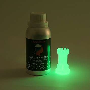 Liqcreate Hazard Glow (Светится в темноте) 1л фотополимерная смола -1