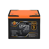 Аккумулятор LP LiFePO4 12,8V - 100 Ah (1280Wh) (BMS 100A/50А) пластик для ИБП