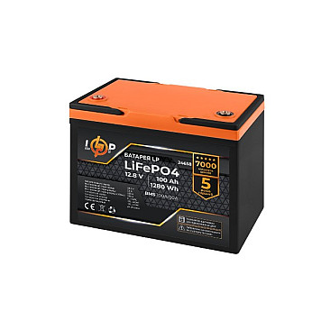 Аккумулятор LP LiFePO4 12,8V - 100 Ah (1280Wh) (BMS 100A/50А) пластик для ИБП-1