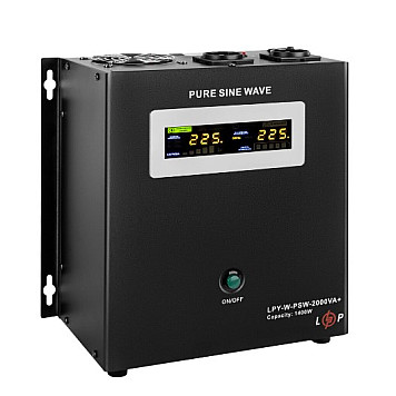 ИБП с правильной синусоидой 24V LPY-W-PSW-2000VA+ (1400Вт)10A/20A-1