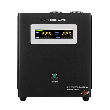 ИБП с правильной синусоидой 24V LPY-W-PSW-2000VA+ (1400Вт)10A/20A