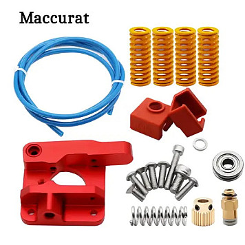 Металлический Экструдер Maccurat для 3D-принтера Ender 3 CR10 с пружинным выравниванием и силиконовым чехлом для блока J-head MK9