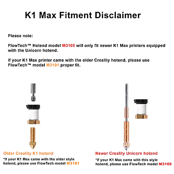 FlowTech™ Хотенд для 3D принтера Creality K1 Max-1