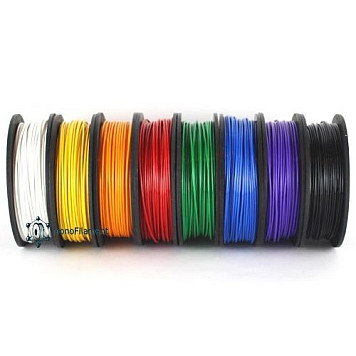 PLA Набор 8 цветов  MonoFilament Ø1,75мм Вес: 0,125кг