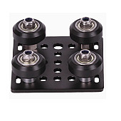 Пластина Openbuilds 20x20 mm V-slot с роликами D-24 мм для 3D принтера