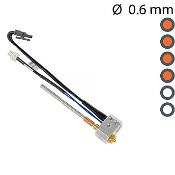 Хотенд для 3D принтера PRUSA NEXTRUDER HOTEND BRASS - 0.6 MM